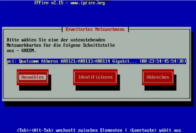 IPFire Green-Karte